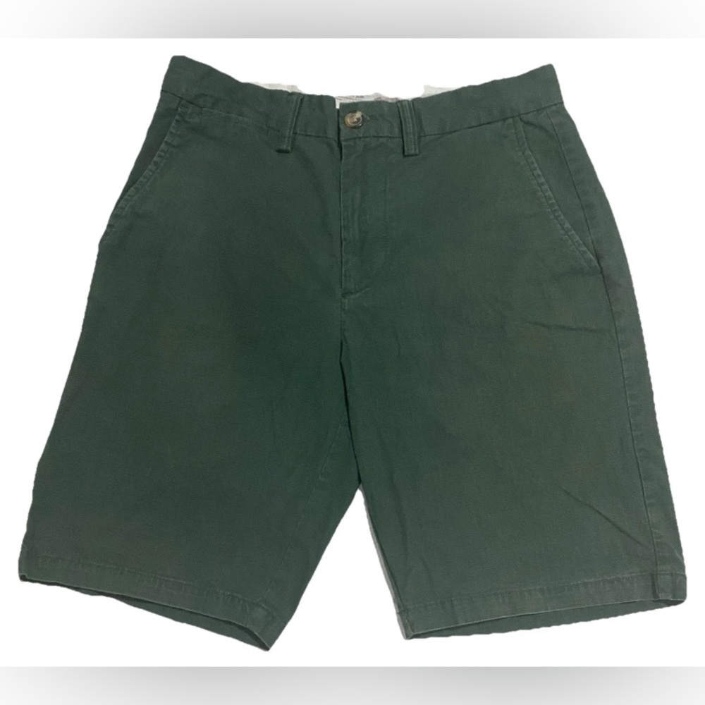 Old Navy Men Size 30 Green Pockets Chino Summer Shorts Ultimate Slim